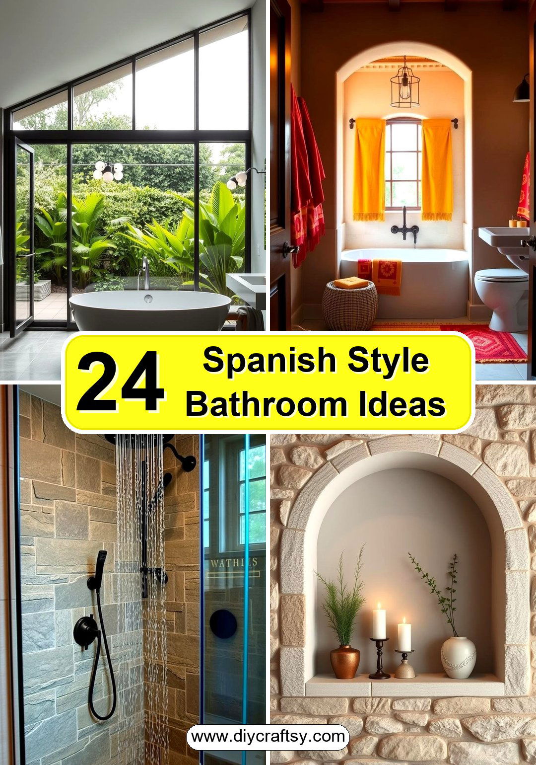 Spanish Style Bathroom Ideas