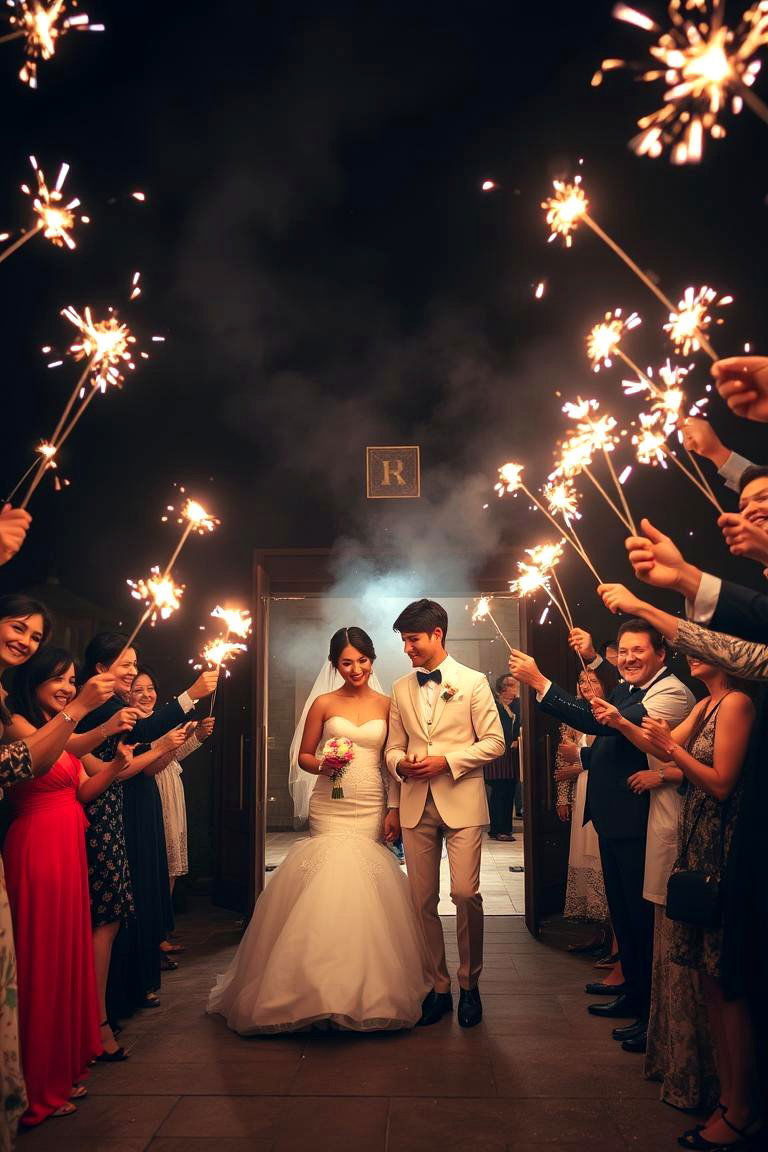 Sparkler Send off - 24 Wedding Send-off Ideas