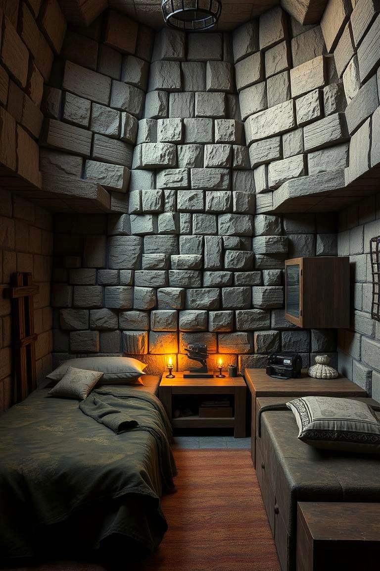 Spartan Stronghold Sleep Space - 24 Minecraft Themed Bedroom Ideas