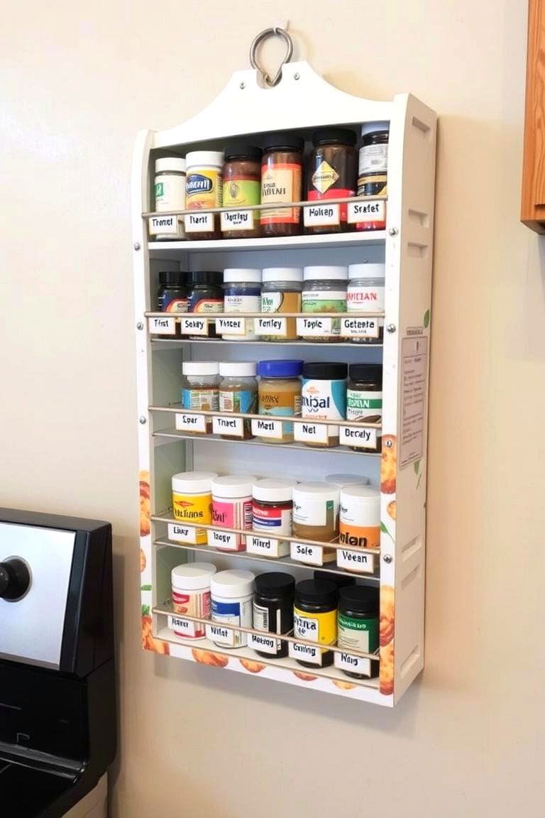 Spice Rack Medicine Organizer - 24 Medicine Storage Ideas