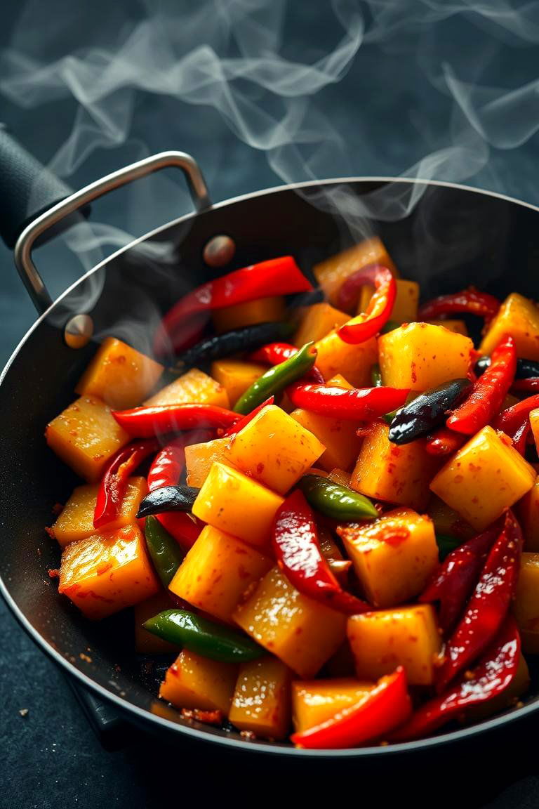 Spicy Pineapple Stir Fry Wonders - 24 Tropical Kitchen Ideas