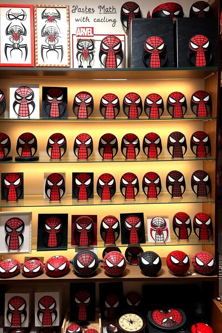 Spiderman Artisanal Crafts Display - 24 Spiderman Room Decor Ideas