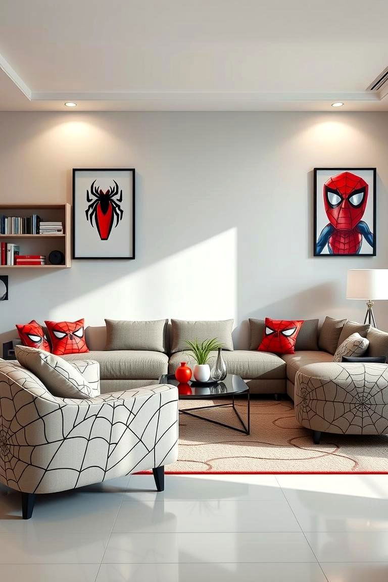 Spiderman Inspired Furniture - 24 Spiderman Room Decor Ideas