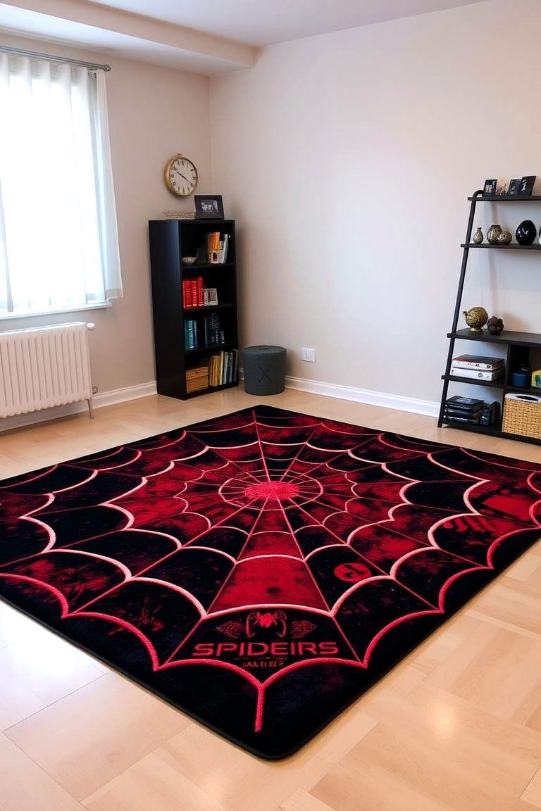 Spiderman Inspired Rug Designs - 24 Spiderman Room Decor Ideas
