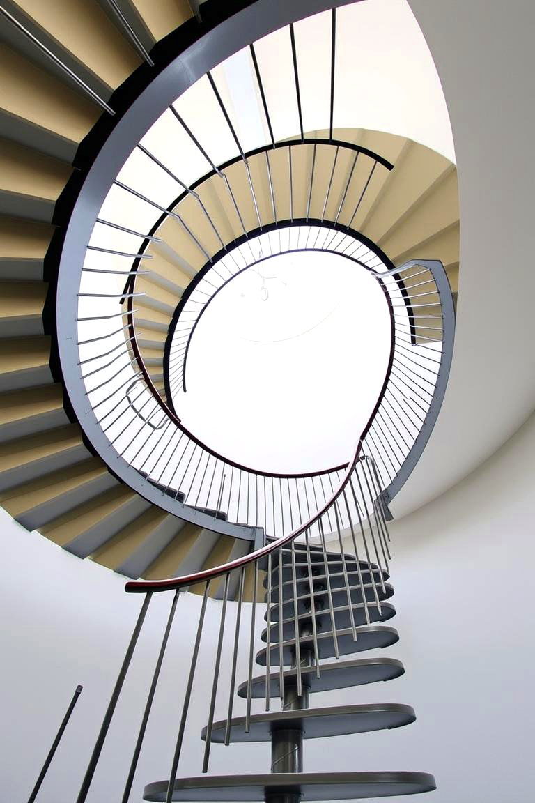 Spiral Contemporary Staircase - 24 Contemporary Staircase Design Ideas