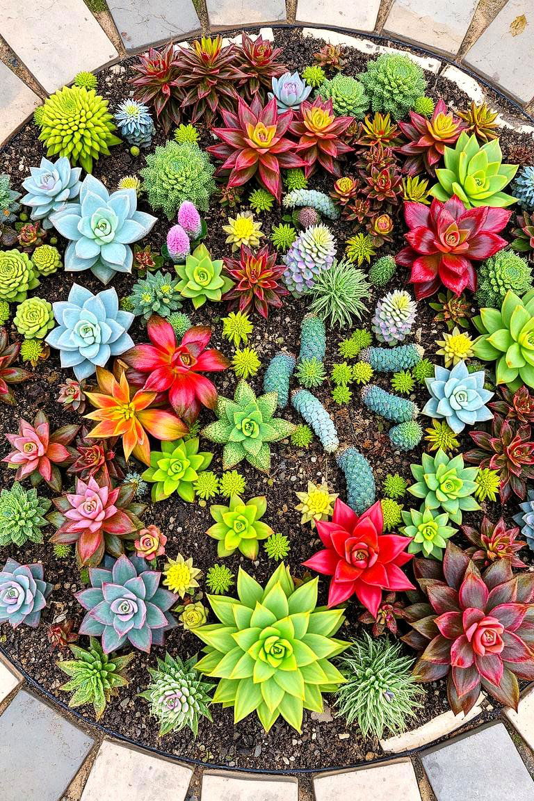 Spiral Garden for Succulent Varieties - 24 Spiral Garden Design Ideas