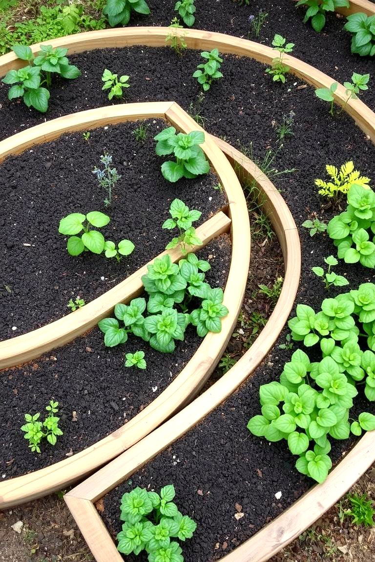 Spiral Garden with Raised Beds - 24 Spiral Garden Design Ideas