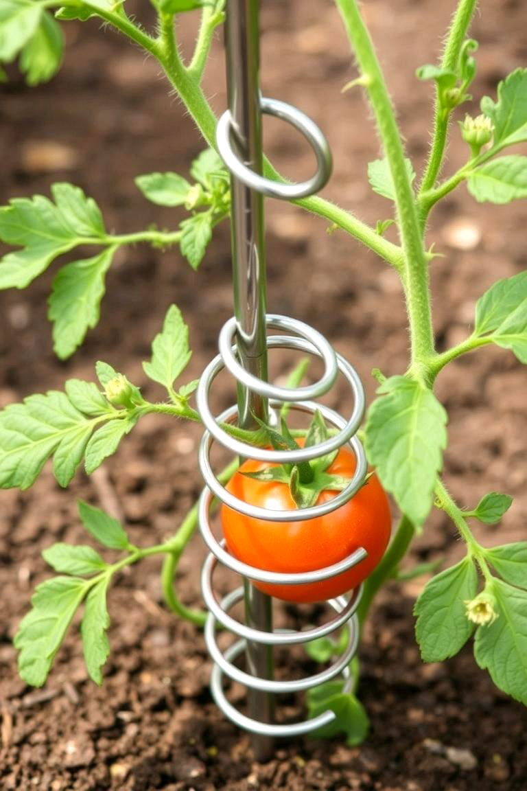 Spiral Trellis - 24 Tomato Trellis Ideas