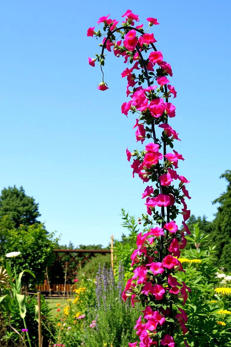 Spiral Trellis - 24 Garden Trellis Ideas