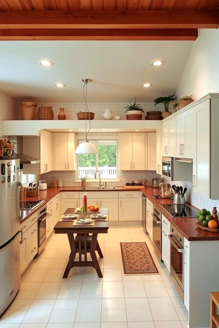 Split Level Kitchen Layouts - 27 1980s Kitchen Ideas