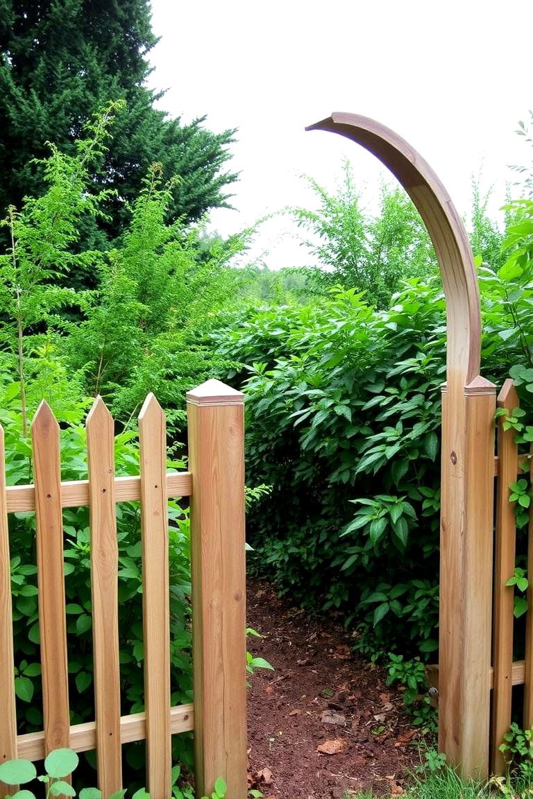 Split Rail Fence with Arches - 24 Split Rail Fence Ideas