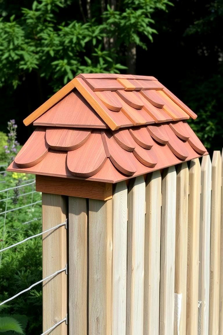 Split Rail Fence with Wood Shingles - 24 Split Rail Fence Ideas
