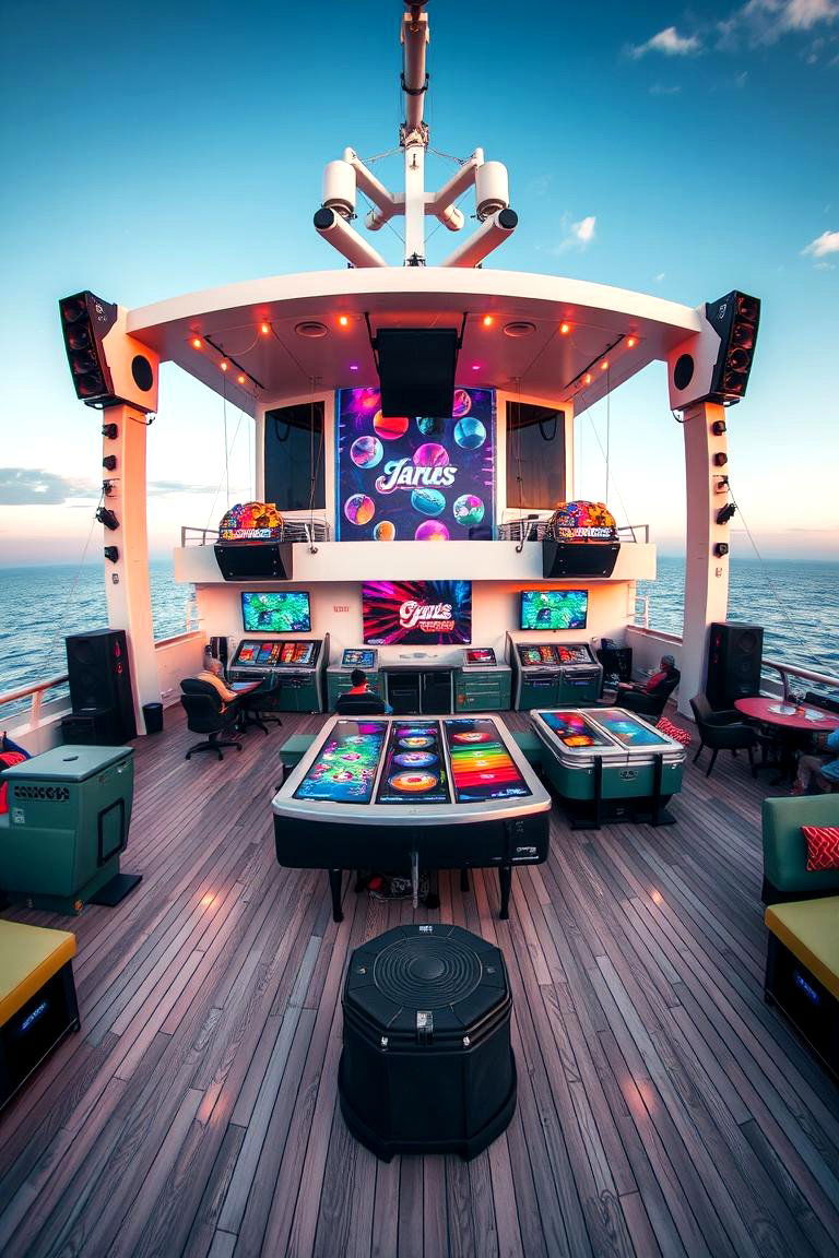 Sports and Entertainment Deck - 24 Large Deck Ideas