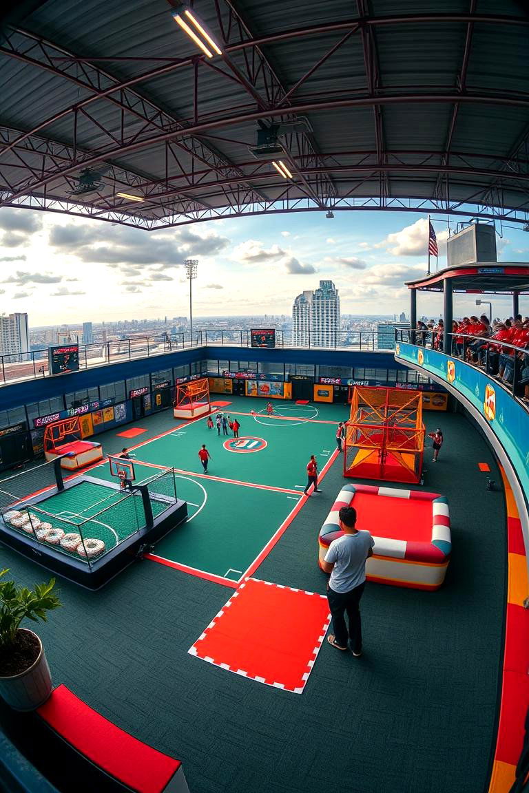 Sports and Games Arena - 24 Rooftop Deck Ideas