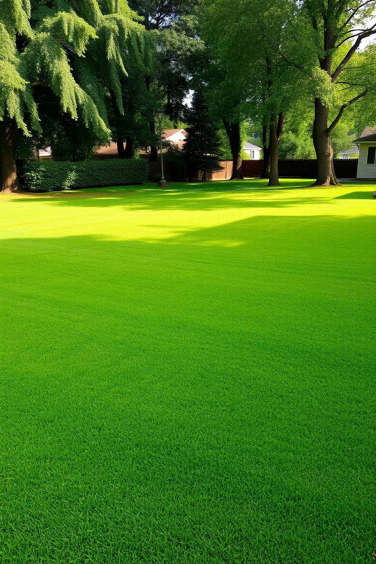 Sprawling Lawn for Games and Activities - 24 Large Backyard Landscaping Ideas