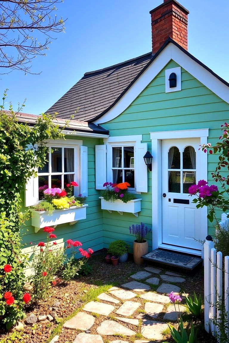 Spring Green Rejuvenation - 24 Green Exterior House Paint Ideas