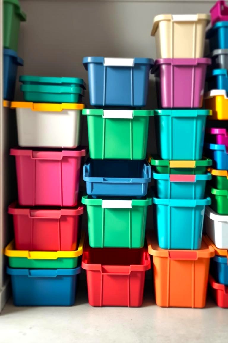 Stackable Bins and Containers - 24 Storage Ideas