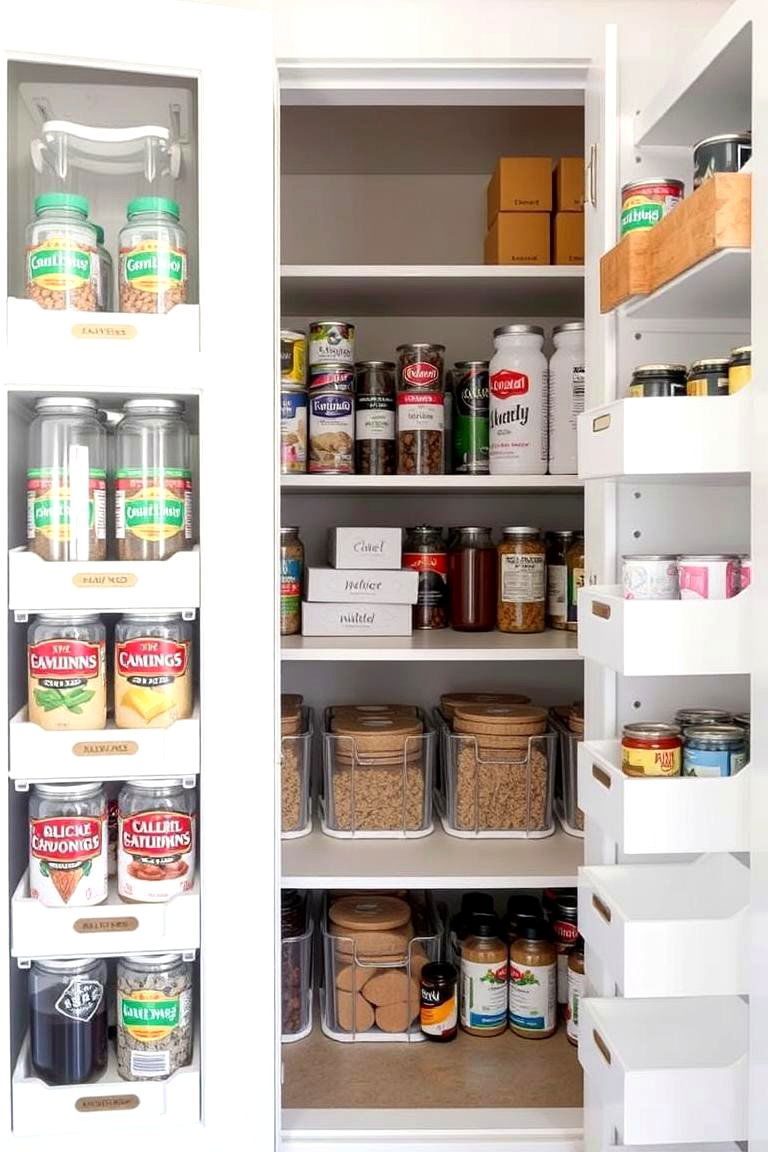 Stackable Can Storage Solutions - 24 Small Pantry Ideas