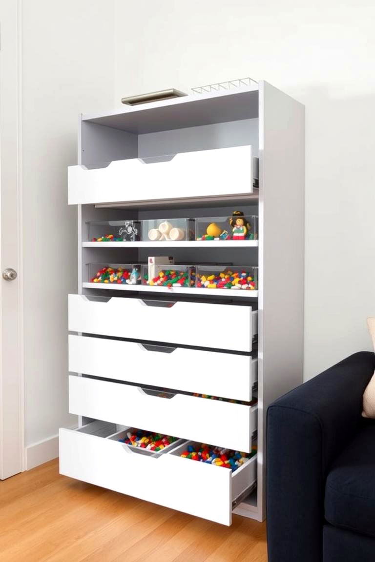 Stackable Drawer Units - 24 Lego Storage Ideas