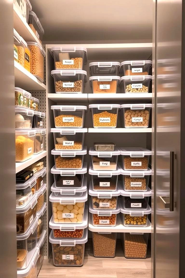 Stackable Storage Bins - 24 Tupperware Organization Ideas
