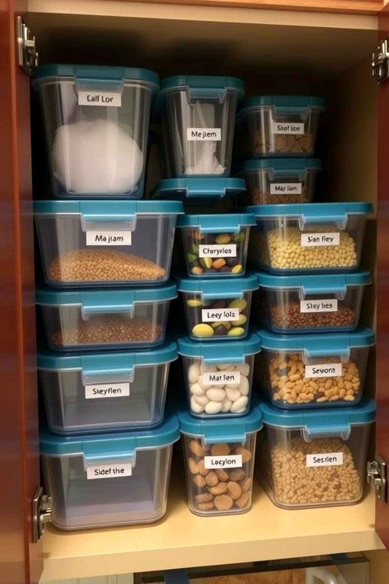 Stackable Storage Containers - 24 Kitchenette Ideas