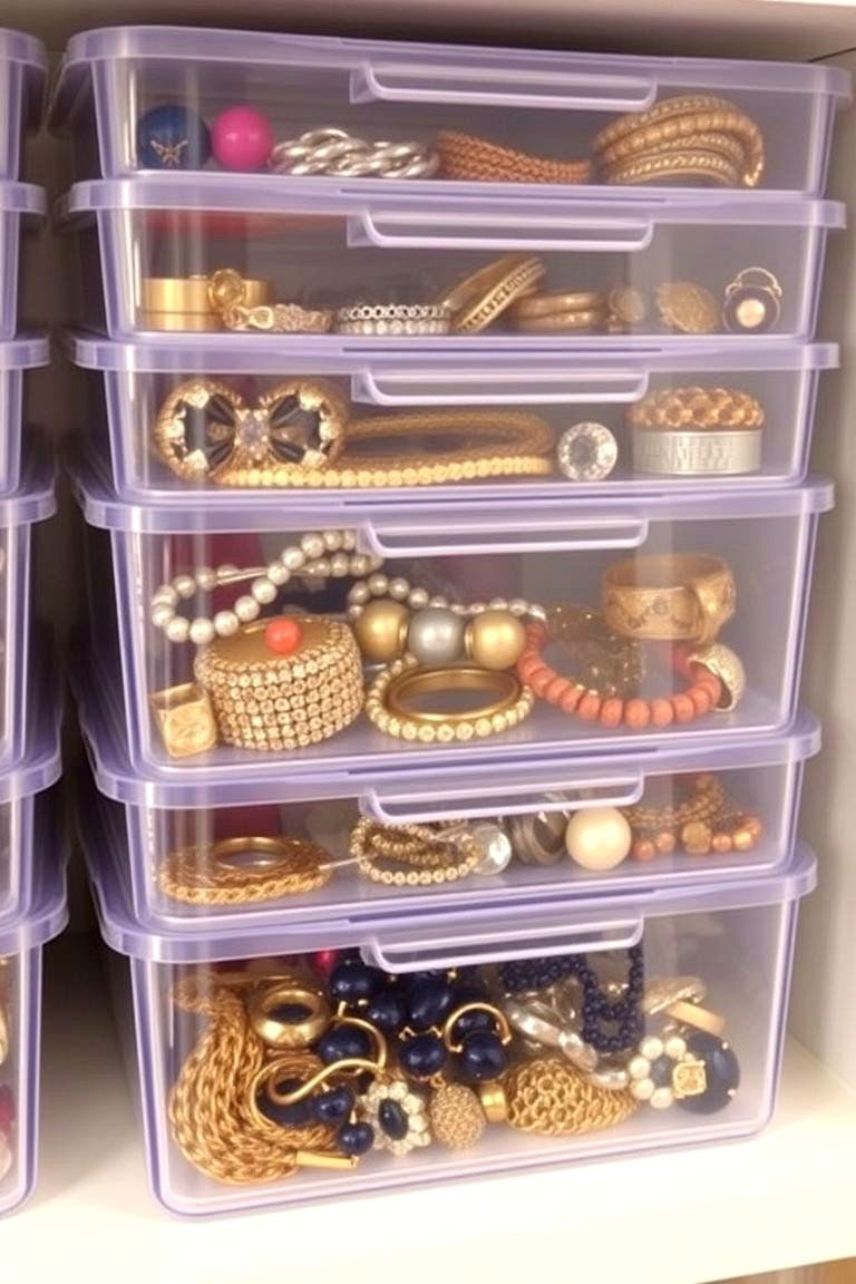 Stackable Storage Containers - 24 Jewelry Storage Ideas