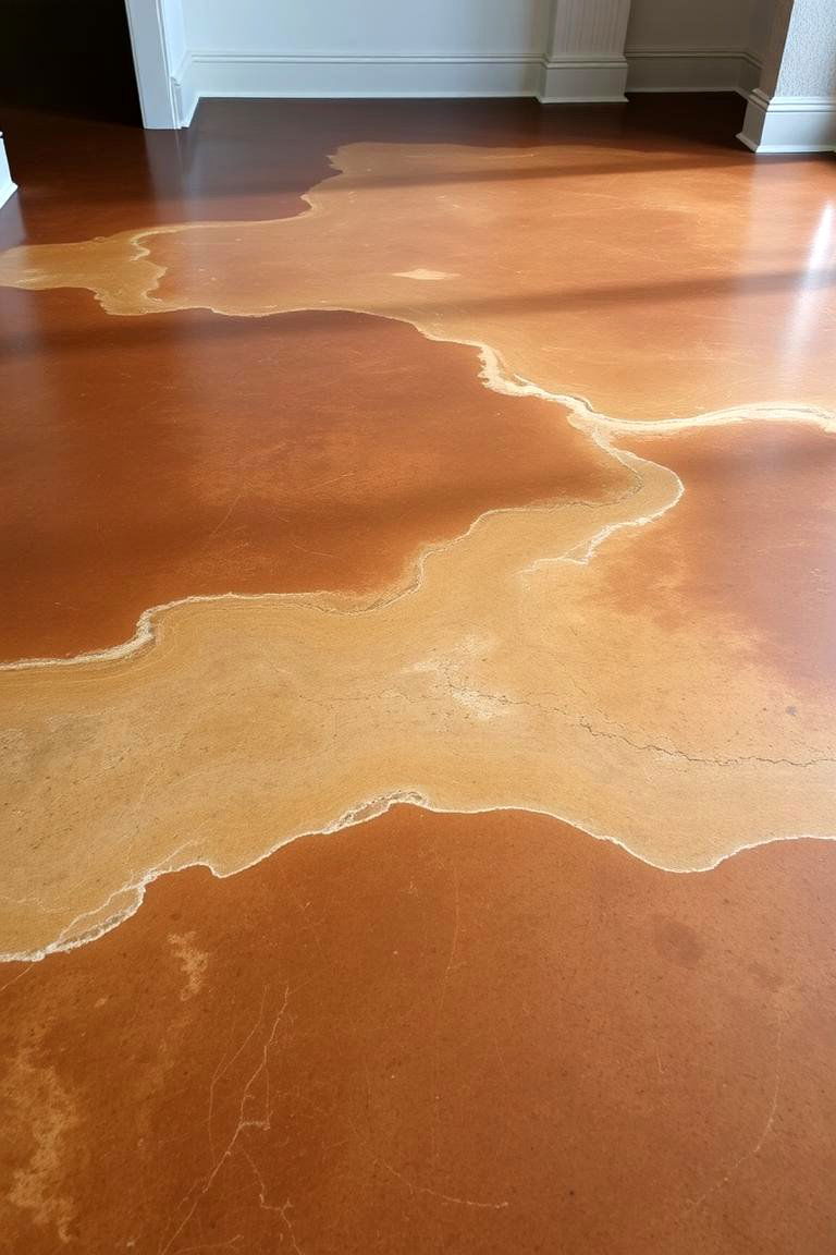 Stained Concrete Flooring Charm - 24 Garage Flooring Ideas