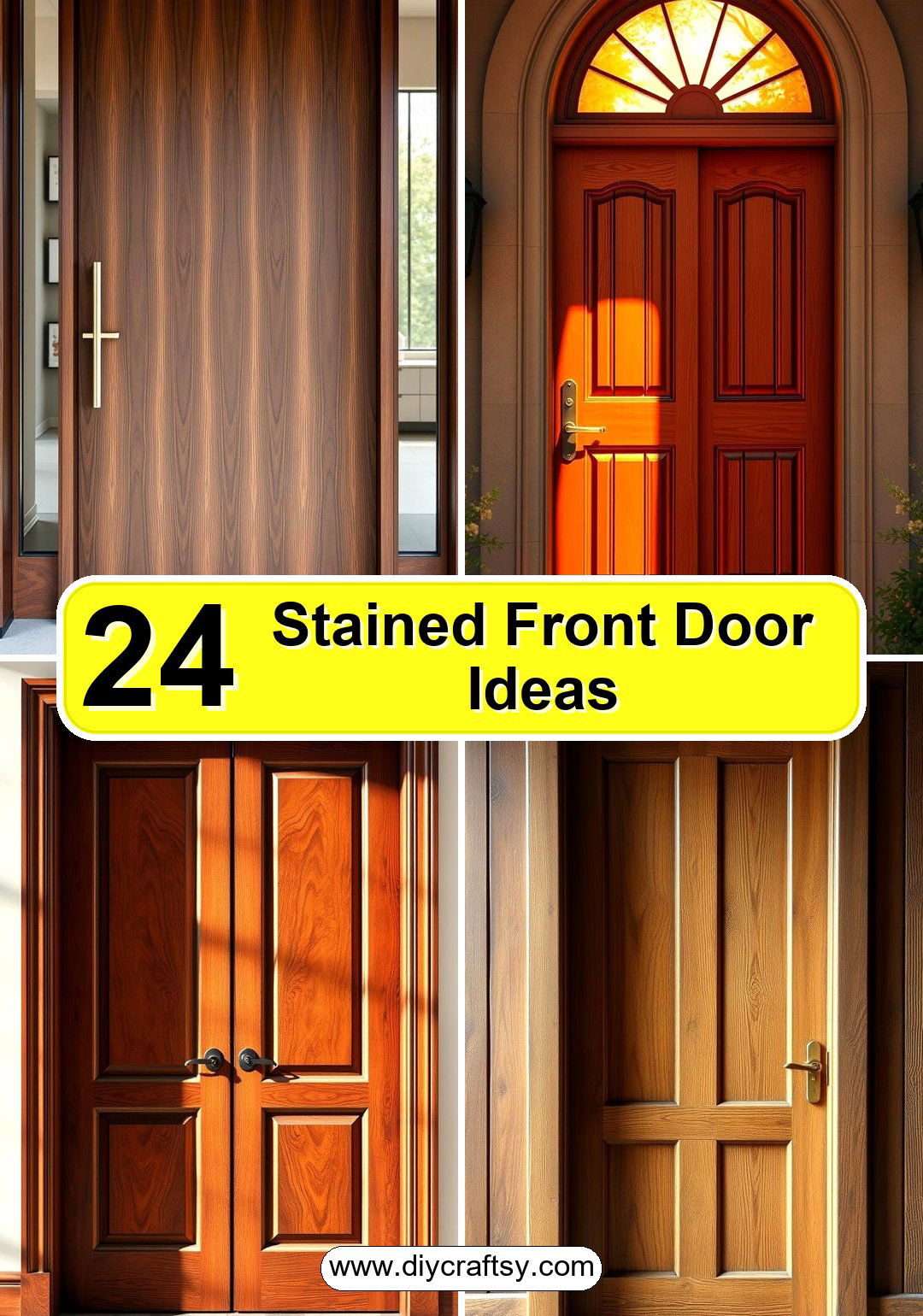 Stained Front Door Ideas