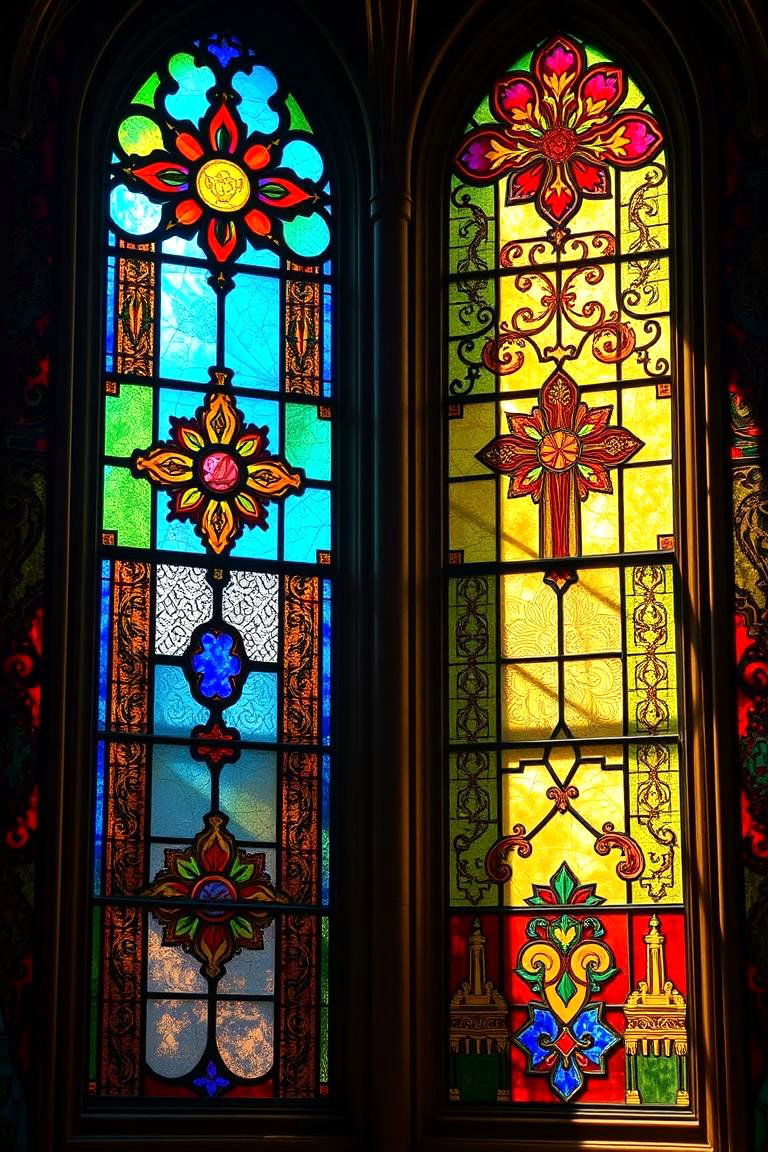 Stained Glass Windows - 24 Medieval Home Decor Ideas
