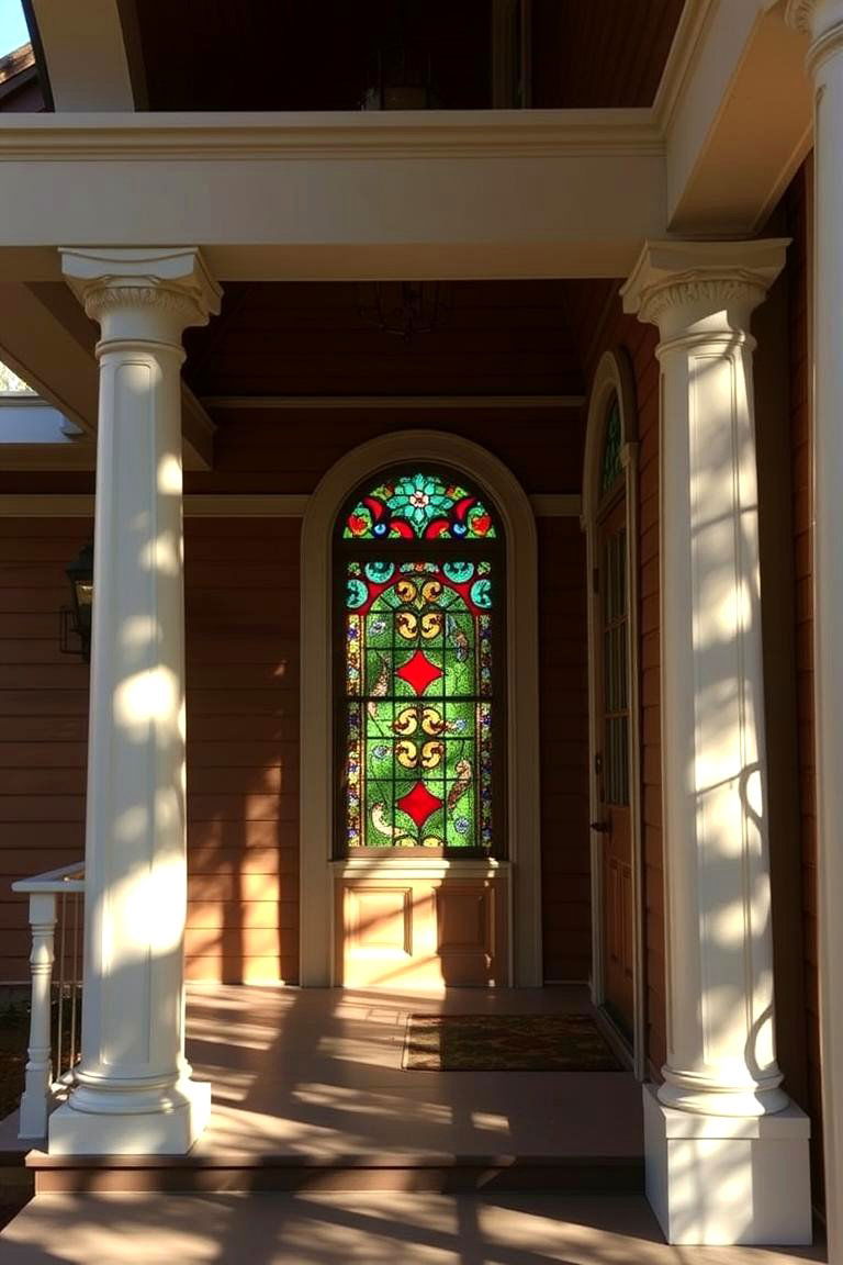 Stained Glass Windows - 24 Victorian Porch Ideas