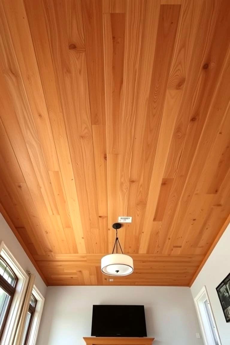 Stained Wood Ceiling - 24 Wood Ceiling Ideas