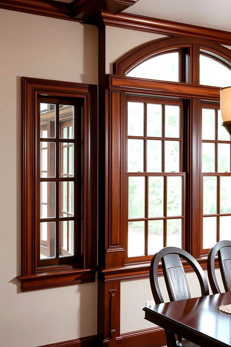Stained Wood Trim - 24 Window Trim Ideas