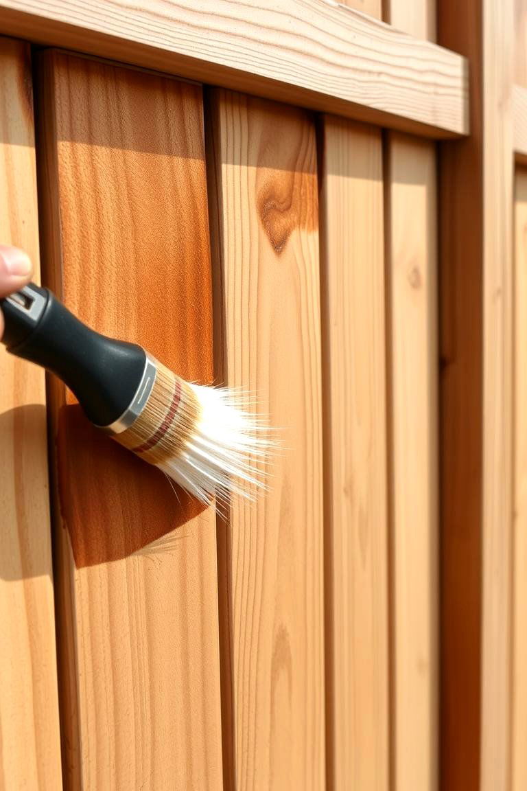 Stained or Painted Fence - 24 Wood Fence Ideas