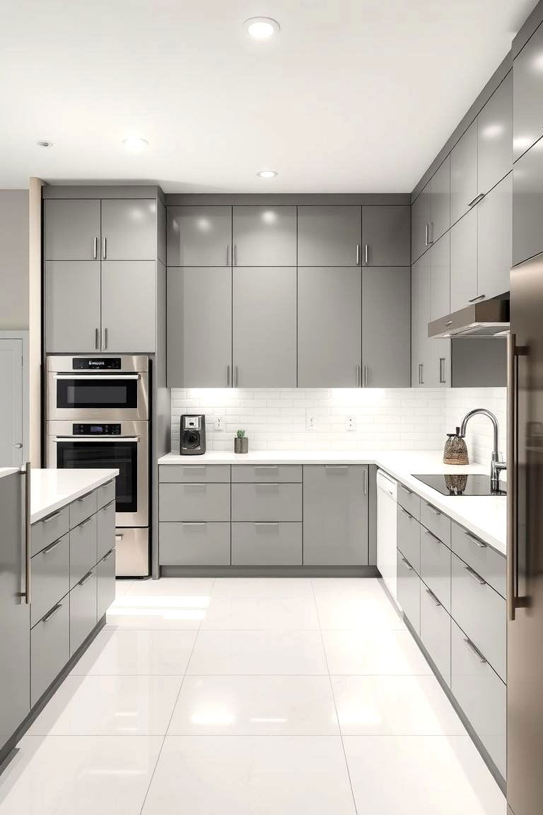 Stainless Steel Appliances - 24 Grey and White Kitchen Ideas