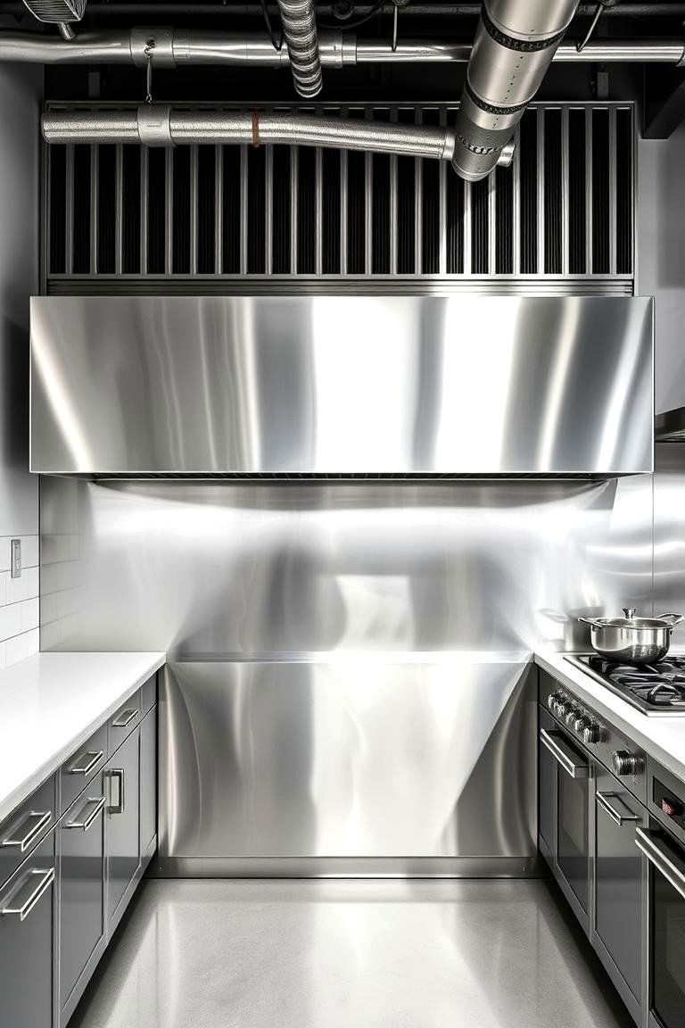 Stainless Steel Backsplash - 24 Modern Kitchen Backsplash Ideas