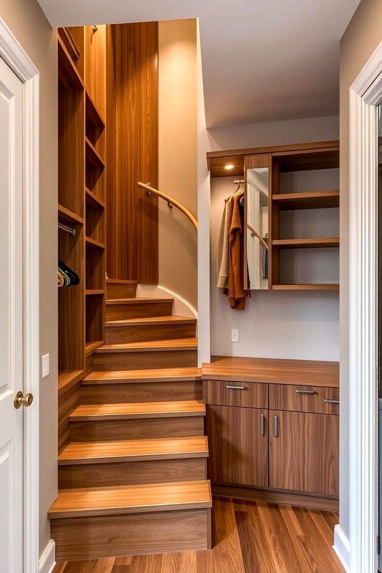 Staircase Closet Shelves - 24 Closet Shelving Ideas