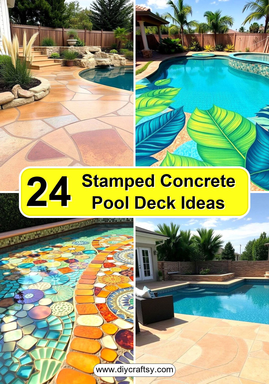 Stamped Concrete Pool Deck Ideas