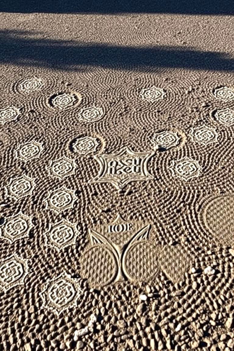 Stamped Gravel Driveway - 24 Gravel Driveway Ideas