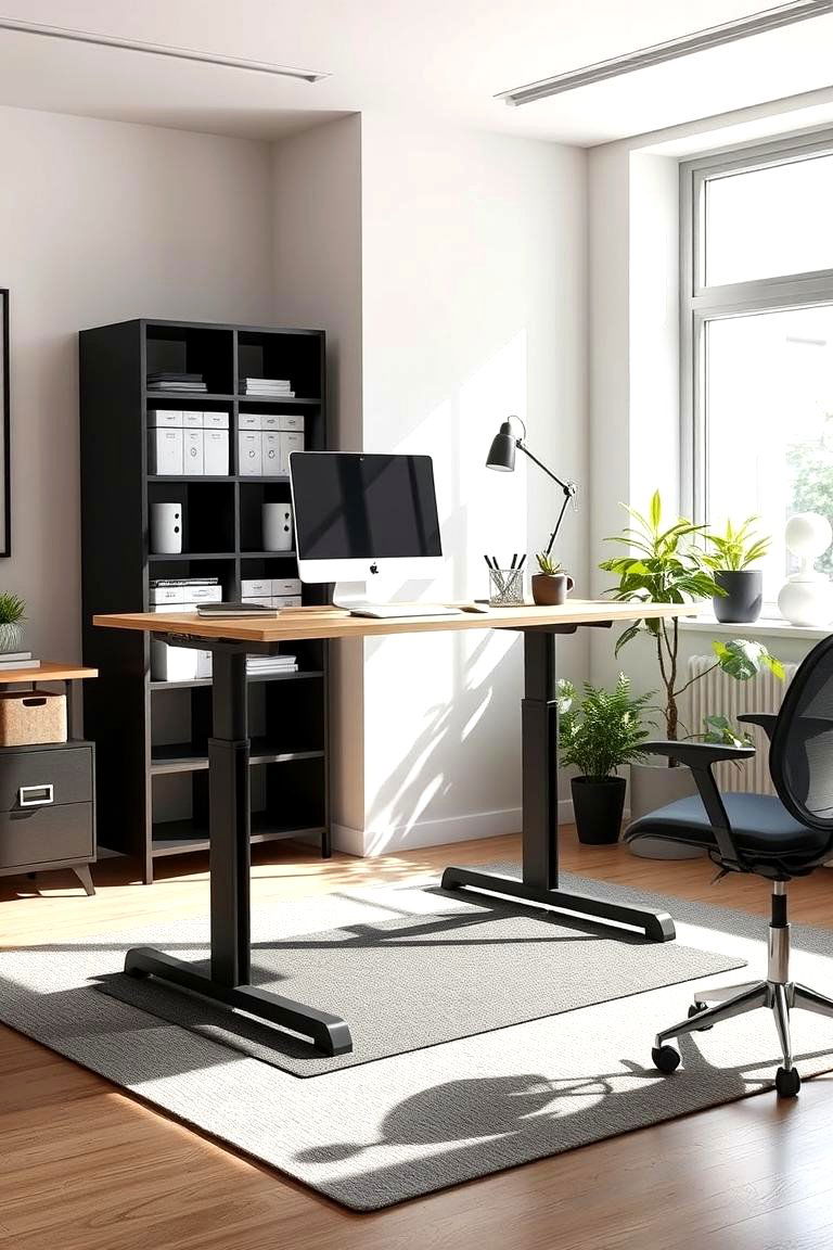Standing Desk Innovation - 24 Home Office Ideas for Him