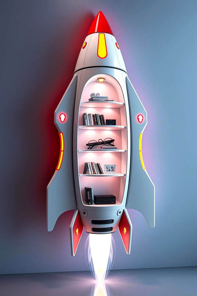 Star Wars Rocket Shelf - 24 Star Wars Nursery Ideas