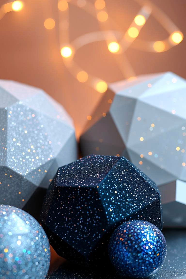 Stardust Glitter Accents - 24 galaxy space-themed bedroom ideas
