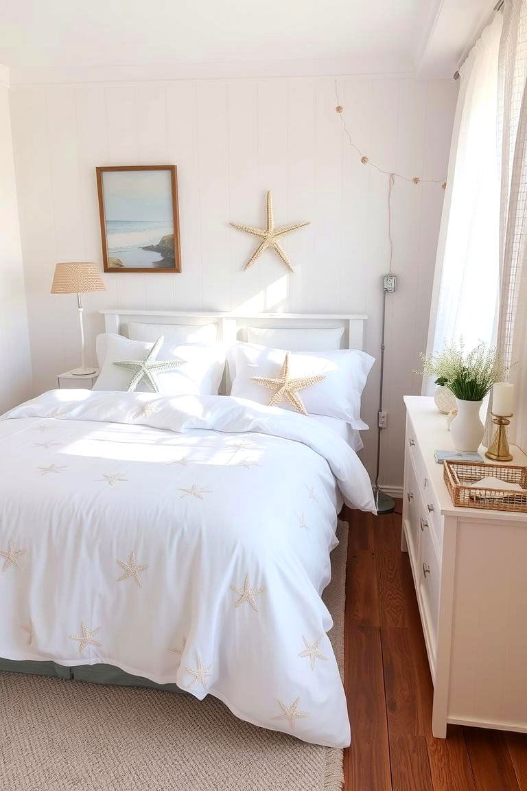 Starfish Accents and Details - 24 Underwater Mermaid Bedroom Ideas