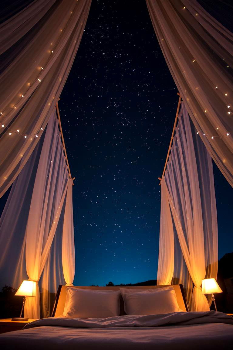 Starry Night Canopy - 24 Outdoor Bedroom Ideas