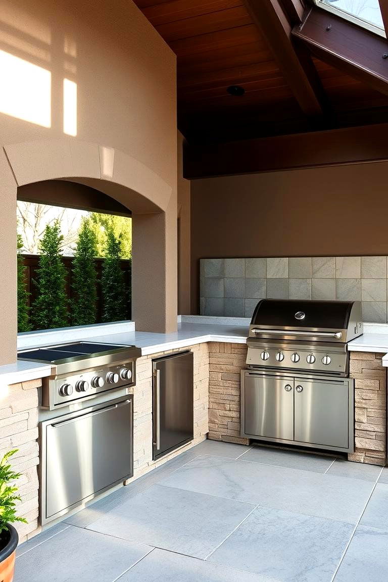 State of the Art Outdoor Kitchen - 24 Large Backyard Ideas