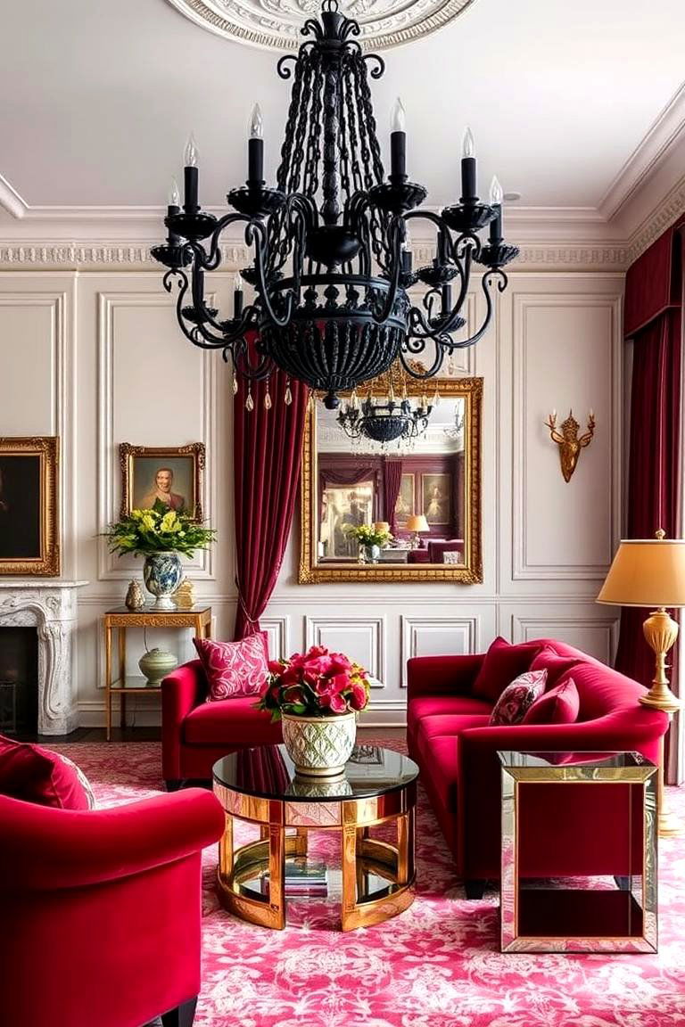 Statement Armchairs - 24 Glam Living Room Ideas