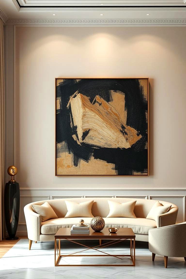Statement Art Integration - 24 Transitional Interior Design Ideas