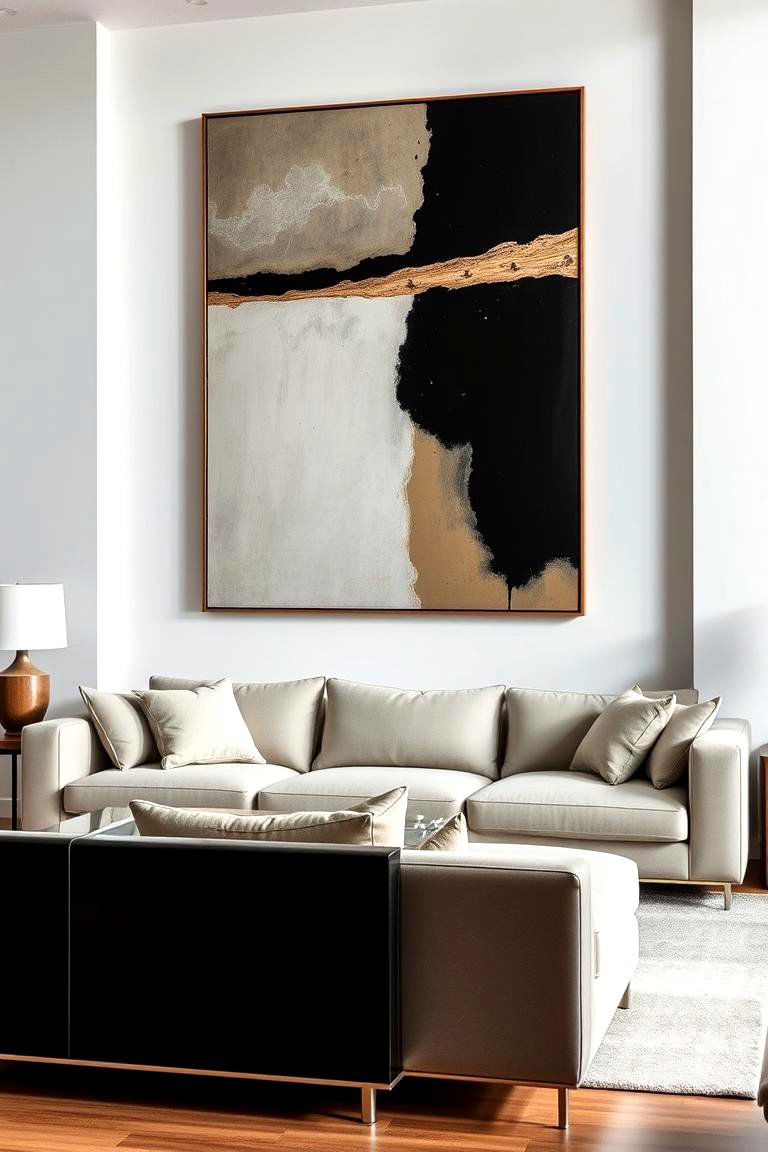 Statement Art Pieces - 24 Eclectic Living Room Ideas