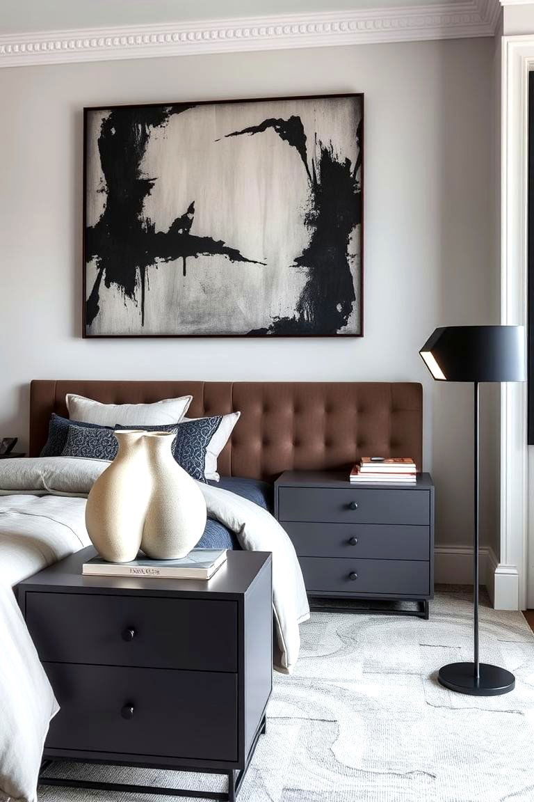 Statement Art and Decorative Accents - 24 luxury modern bedroom ideas