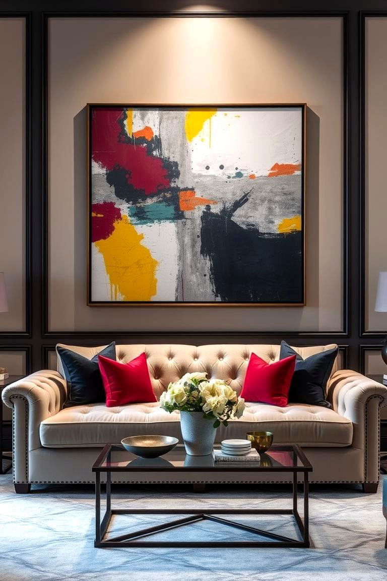 Statement Artwork - 24 Formal Living Room Ideas