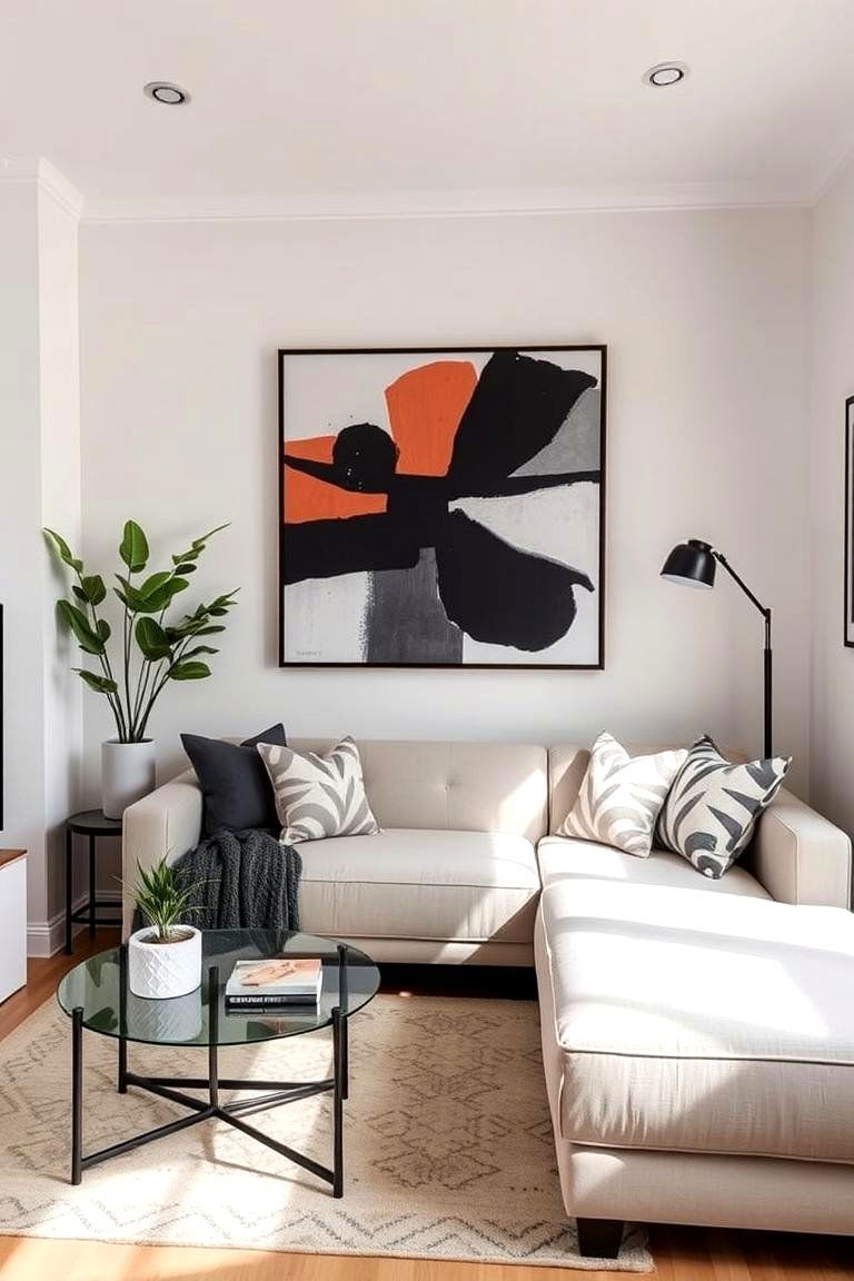 Statement Artwork - 24 Apartment Small Living Room Ideas